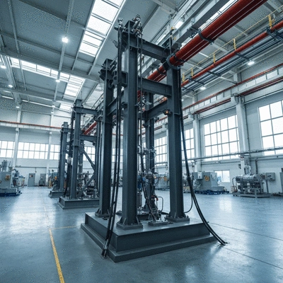 Industrial seismic support system with cables