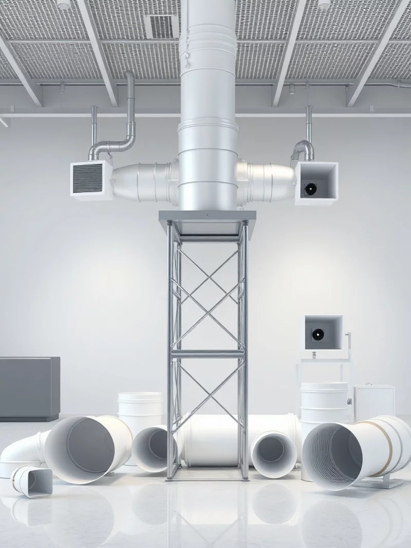 Supportage modulable pour ventilation
