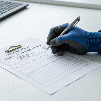 Maintenance checklist for industrial air conditioning supports
